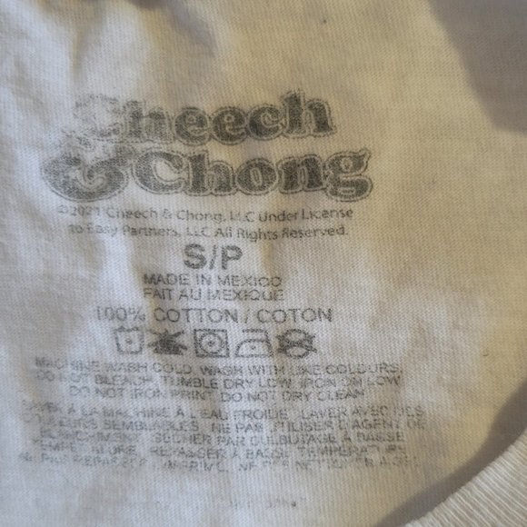 💜Cheech & Chong S/P T-shirt White Riding A Bear California Parody - Picture 4 of 7